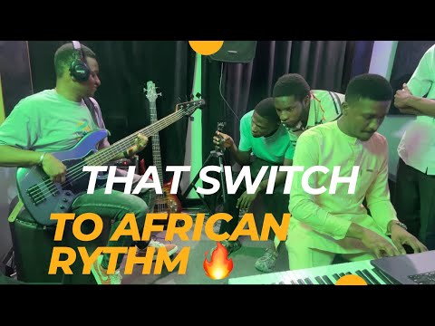 BAND REHEARSAL: But that Switch from Hands in the sanctuary to African Rhythm will blow you away
