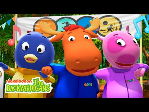 Pablo & Uniqua Run Fast & Sing "Racing Day!" w/ Tyrone & Austin | The Backyardigans