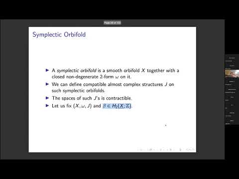 Mark Mclean - Symplectic Orbifold Gromov-Witten Invariants