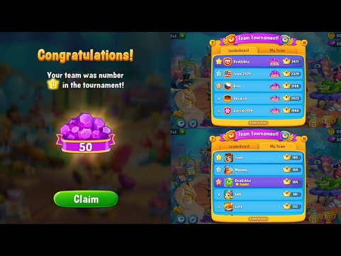 🏆Fishdom: Team Tournament - First Place🥇 - 06/03/2023