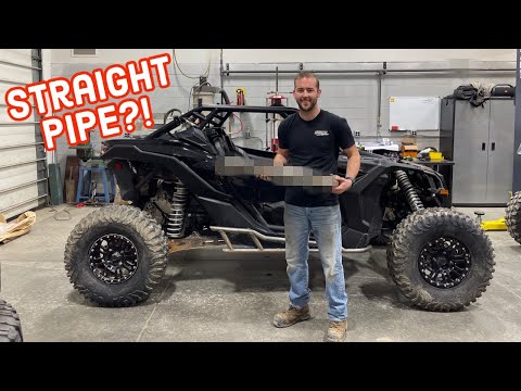 My Can-Am X3 Gets a NEW EXHAUST Then Gets Soaked!