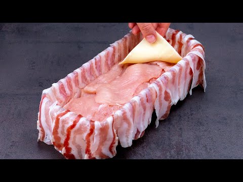 Terina de pechuga de pollo en bacon y al horno - ¡Para los días más especiales!