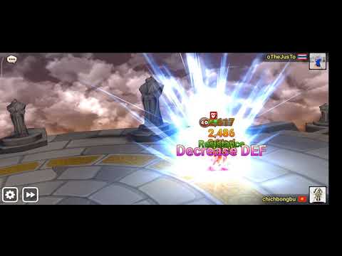 Summoners War: Ganymede with Cheongpung kill 3 heal monsters
