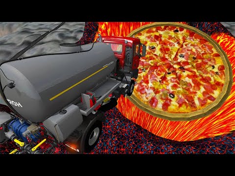 Beamng drive - Random Car Jumping Into A Pizza #9 | BeamNG-Destruction