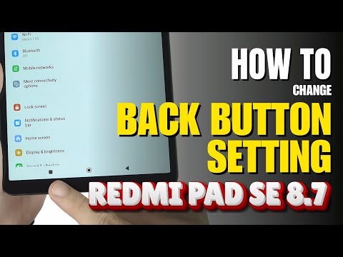 How to enable Back button setting on Xiaomi Redmi Pad SE 8.7