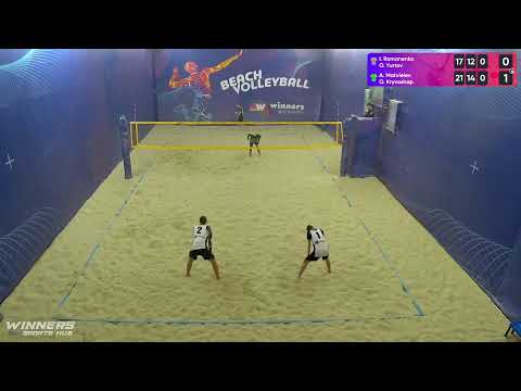 21:00 I. Romanenko / O. Yurtov - A. Matvieiev / O. Kryvoshap 31.03.2023 | Winners Beach Volleyball