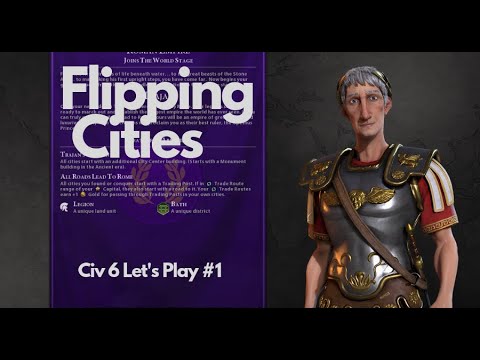I started flipping cities | Civ 6 Gathering Storm TSL giant Earth Rome #1