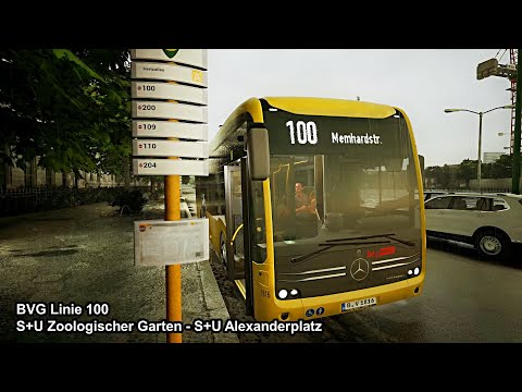 BVG Linie 100 S+U Zoologischer Garten - S+U Alexanderplatz [The Bus Game]