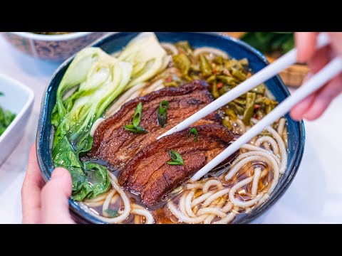, title : 'The Best Braised Pork Belly Noodle Soup Recipe (Hakka Style)'