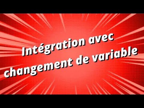 Integration with change of variable - part 1/3 - corrected exercise