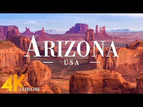 FLYING OVER ARIZONA ( 4K UHD ) • Stunning Footage, Scenic Relaxation Film with Calming Music