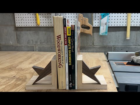 Making wooden bookends - scrap wood project