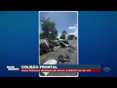 Duas pessoas morrem na BR-376 em Diamante do Norte