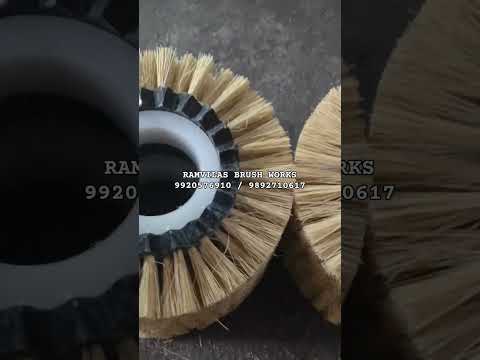 Rbw yellow food processing nylon roller brush