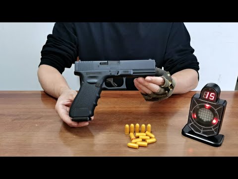Glock 17 Auto Shell Ejection Laser Toy Gun Unboxing 2024