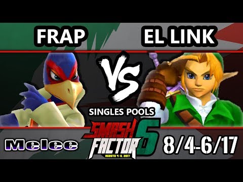 Smash Factor 6 SSBM - Frap (Falco) vs. El Link (Link) - Smash Melee