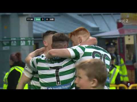 UEFA Champions League. R. Gaffney goal (Shamrock Rovers 3:0 Hibernians)