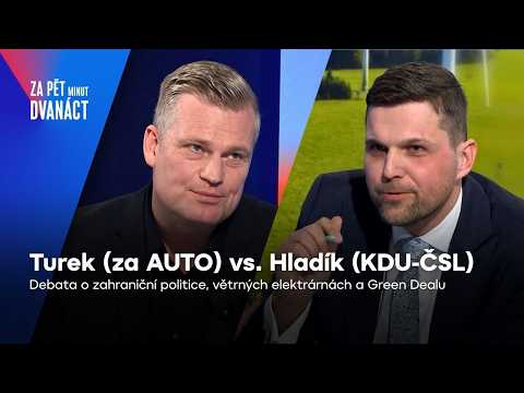 Turek vs. Hladík: Macinkův projev v OSN, boj o větrné elektrárny, Green Deal | Za pět minut dvanáct