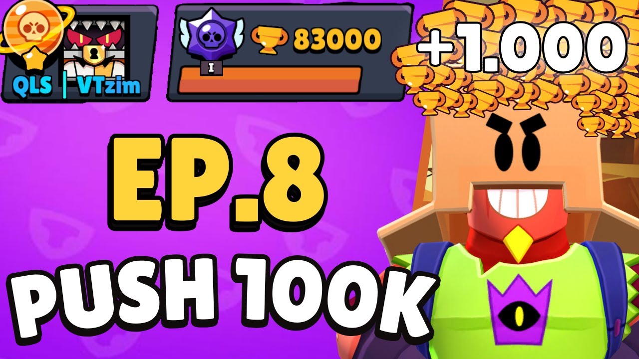 CHEGUEI AOS 83.000! RUMO AOS 100K DE TROFÉUS NO BRAWL STARS! #8