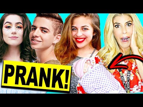 PRANKING YOUTUBERS BY DROPPING FAKE BABY!! Playlist 2017 Video
