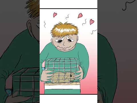 Grobian "My Beloved Rabbit..." #shorts ##cartoon #comic #webtoon #rabbit  #loneliness #art #pets