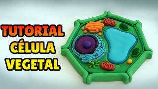 🔴 FAÇA uma CÉLULA VEGETAL - Tutorial Fácil Biscuit, Pasta Americana, Clay ou Plastilina - DIY