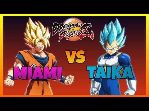 DBFZ - MIAMI vs TAIKA gameplays (SSJ Goku, Android 16, Master Roshi vs Blue Vegeta, Janemba, A. 17)