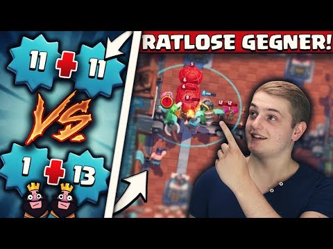 UNGLAUBLICHE GAMES! GEGNER SIND RATLOS GEGEN DIESEN LEVEL-UNTERSCHIED! | Clash Royale Deutsch