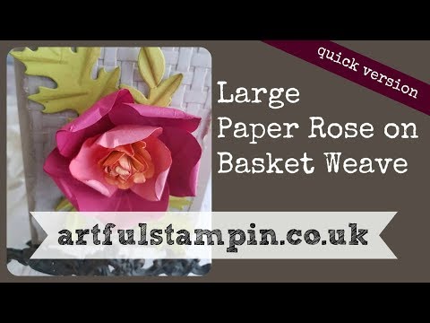 {3D paper flower using Circle and Pansy Punch} SHORT video