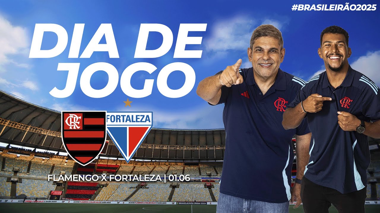 🔴 AO VIVO: FLAMENGO X FORTALEZA | PRÉ-JOGO + NARRAÇÃO | BRASILEIRÃO (01/06/25)