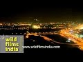 Aerial view of Delhi city : twinkling night lights 