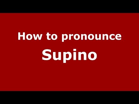 How to pronounce Supino