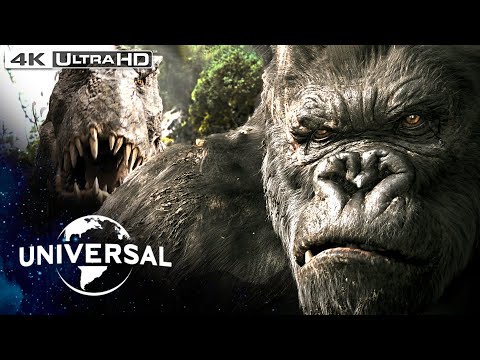 King Kong | V. rex Fight in 4K HDR