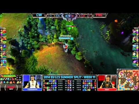 LCS EU Summer 2014 W11D1: Copenhagen Wolves vs Fnatic (29.07.2014)
