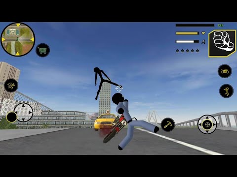 US Police Stickman Rope Hero Mafia Gangster Crime Simulator | Android/iOS | Gameplay | HD