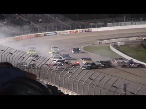 2008 NCTS Camping World RV Sales 200 Lap 99 Restart & Big One (Spectator Video)