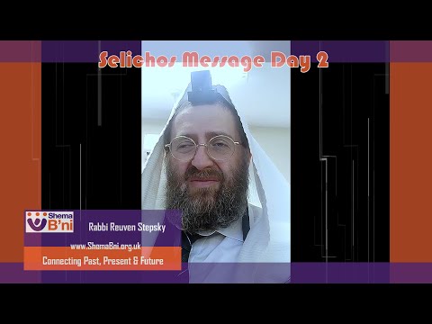 Selichos Message Day 2 (1:30 mins) - Rabbi Reuven Stepsky