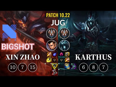 DRX BigShot Xin Zhao vs Karthus Jungle - KR Patch 10.22