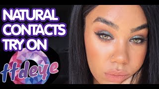 Natural Hazel Contacts from TTD EYE | Try-On Review + Discount Code