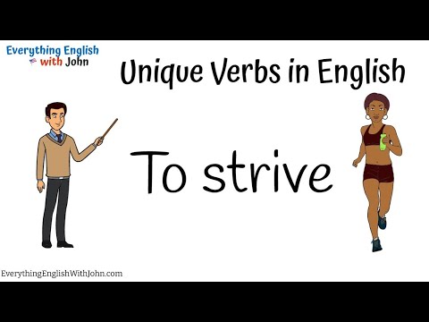 To Strive: Learn English New Verbs Easily #englishvocabulary