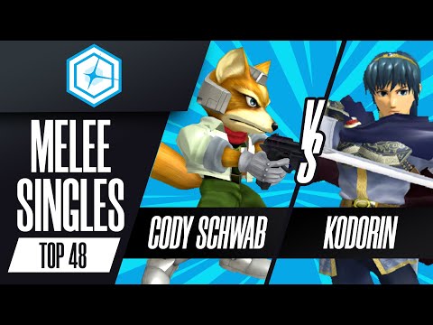Cody Schwab (Fox) vs KoDoRiN (Marth) - Melee Singles Top 48 Winners Semis - Shine 2023