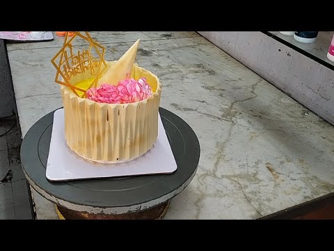 Oragami Cake Design - White Chocolate Birth-Day Cake - pranshulcakes🧿