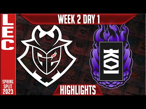 G2 vs KOI Highlights | LEC Spring 2023 W2D1 | G2 Esports vs KOI
