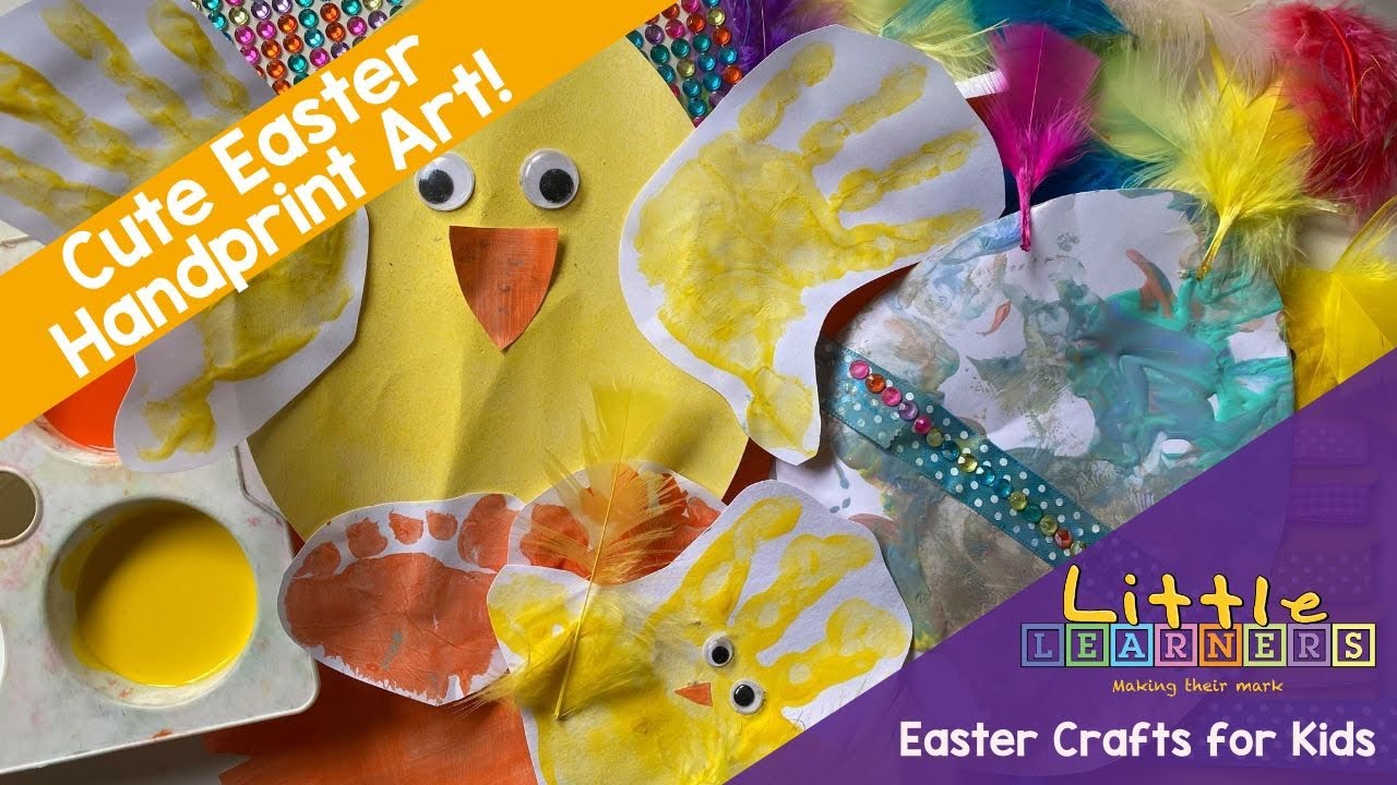 Easy Easter Crafts for Kids | Handprint & Paint Activity