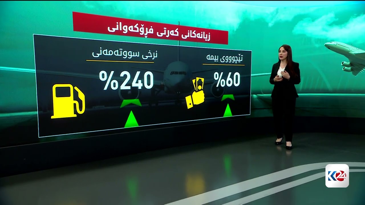 ڤیدیۆ | زیانەکانی کەرتی فڕۆکەوانی