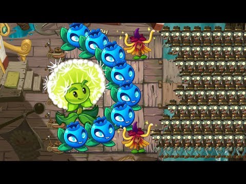 Plants vs Zombies 2 - Witch Hazel vs Dandelion vs Electric Blueberry