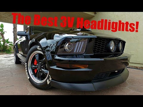 Raxiom DRL Projector Headlight Review, Unboxing, and Installation (05-09 Mustangs)