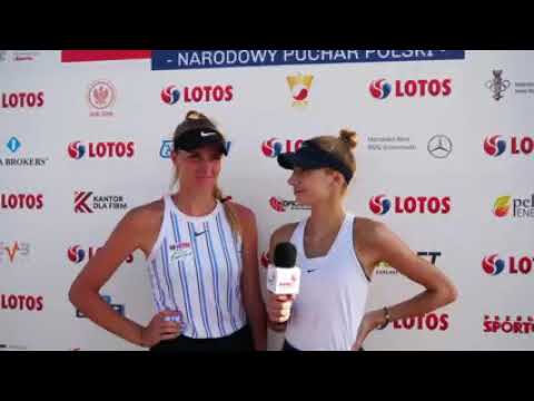 Martyna Kubka i Anna Hertel po wygranym ćwierćfinale.