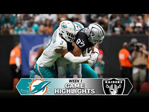 [NFL] 9월 14일 마이애미 돌핀스 vs 라스베이거스 레이더스 하이라이트