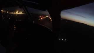 preview picture of video 'Night landing @ Stockholm Skavsta, ESKN'